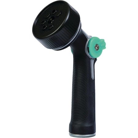 All-Source Gilmour Metal 7-Pattern Thumb Control Nozzle, Black & Green 813762-1001